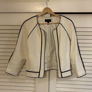 JCrew White Cropped Jacket